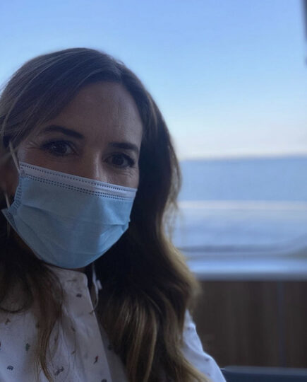 La princesa Mary de Dinamarca, protegida con mascarilla. | @detdanskekongehus