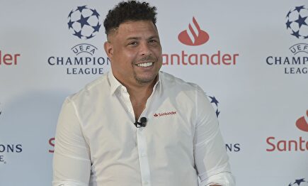 Ronaldo Nazario durante un acto como embajador del Banco Santander. | Europa Press