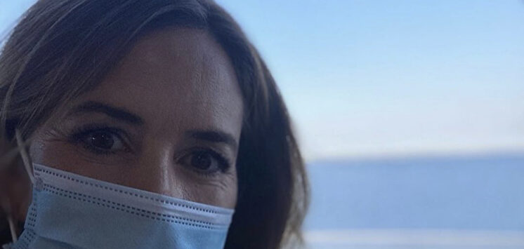 La princesa Mary de Dinamarca, protegida con mascarilla. | @detdanskekongehus