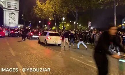 La barbarie en las calles de París: violencia, incendios, robos y disturbios tras la derrota del PSG