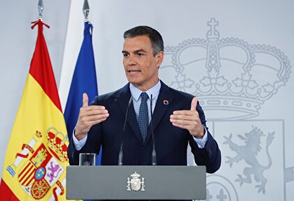 Pedro Sánchez, durante su comparecencia ante los medios tras la reunión del Consejo de Ministros. | EFE