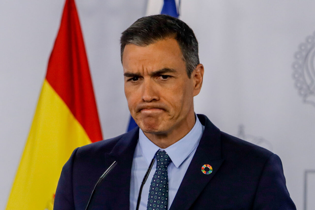 El presidente del Gobierno, Pedro Sánchez, ofrece una rueda de prensa. | Ricardo Rubio (Europa Press)