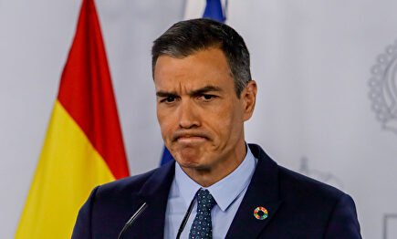 El presidente del Gobierno, Pedro Sánchez, ofrece una rueda de prensa. | Ricardo Rubio (Europa Press)