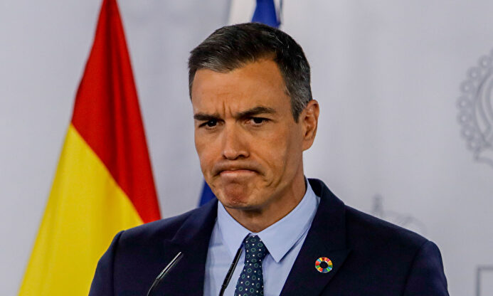 El presidente del Gobierno, Pedro Sánchez, ofrece una rueda de prensa. | Ricardo Rubio (Europa Press)