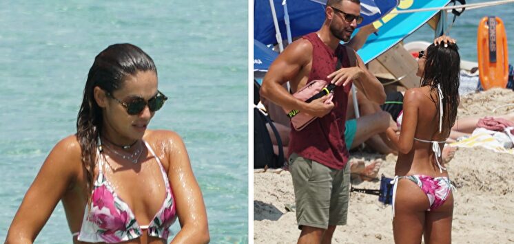 Lara Álvarez, espectacular en bikini junto a su nuevo novio Adrián Torres