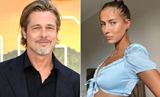 Brad Pitt y Nicole Poturalski | Archivo/Instagram