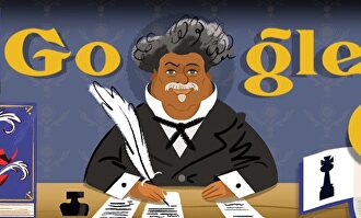 Doodle del escritor francés Alejandro Dumas | Google
