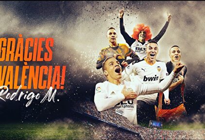 El emotivo adiós de Rodrigo al Valencia con recuerdos de la Copa, la afición ché y Marcelino