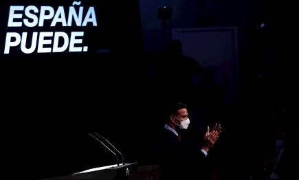 Pedro Sánchez este lunes. | EFE