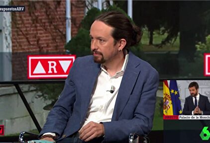 Pablo Iglesias, en un momento de la entrevista en La Sexta. | La Sexta