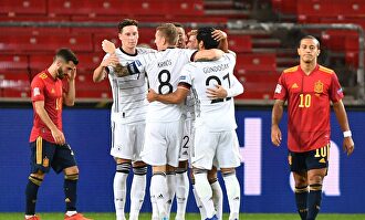 Alemania ante España en la Liga de las Naciones. | EFE