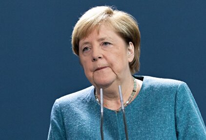 Angela Merkel, durante su comparecencia en la que dio cuenta de los resultados del análisis de la sustancia que envenenó a Navalni | EFE