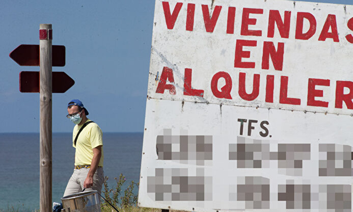 Cartel de alquiler | Europa Press