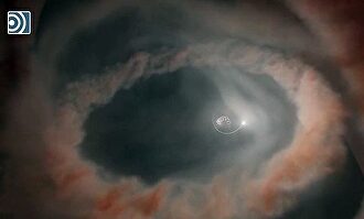 Los sistemas de estrellas pueden deformarse y nacer al revés