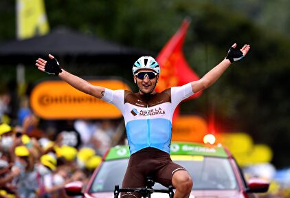 Nans Peters venció en la llegada a los Pirineos en este Tour | Twitter