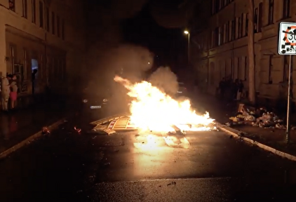 Continúan los disturbios en la ciuda alemana de Leipzig