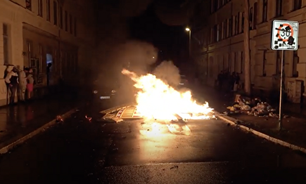 Continúan los disturbios en la ciuda alemana de Leipzig