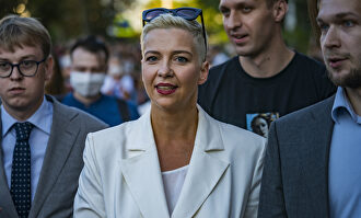 Kolesnikova, en una manifestación en Minsk | Europa Press