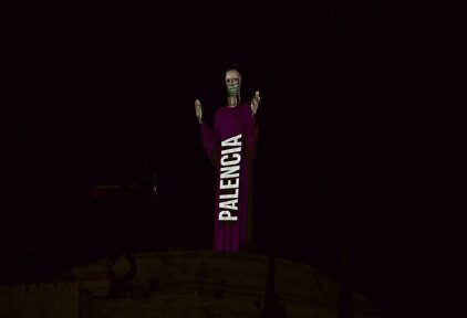 Video Mapping en el Cristo de Otero de Palencia | Ayuntamiento de Palencia