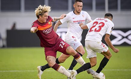 Zaniolo de tan solo 21 años ante el Sevilla. | Cordon Press