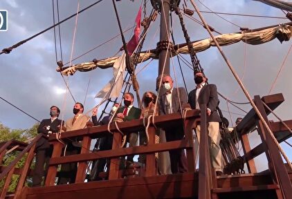 Conmemoran en Sevilla el 498º aniversario de la Primera Vuelta al Mundo con la réplica de la Nao Victoria