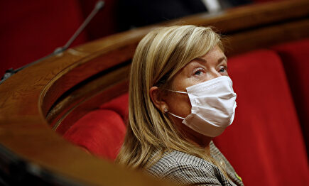 Ponsa, en el Parlament. | EFE