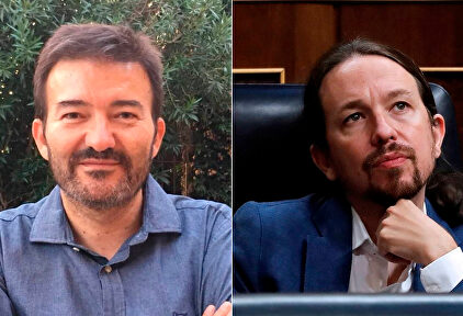 José Manuel Calvente y Pablo Iglesias | EFE