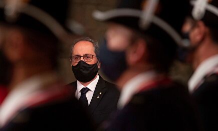 Quim Torra, en los actos de la Diada | EFE