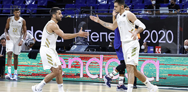 Abalde (derecha) junto a Campazzo durante la final | ACB Photo