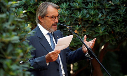 Artur Mas, en su comparecencia ante la prensa. | EFE