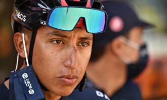 Egan Bernal, durante la decimosexta etapa este martes. | EFE