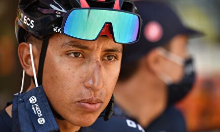 Egan Bernal, durante la decimosexta etapa este martes. | EFE