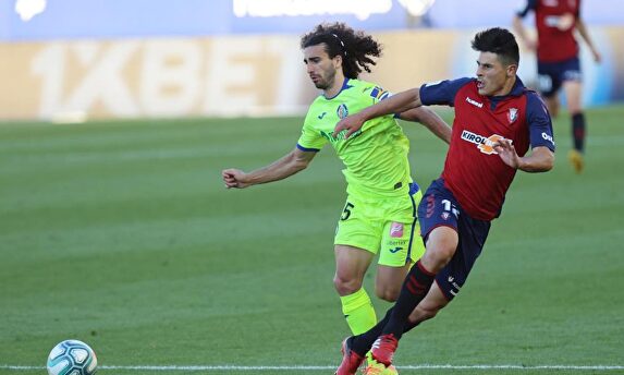 El duelo entre Getafe y Osasuna se traslada del viernes al sábado. | EFE