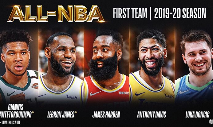 Mejor quinteto de la temporada en la NBA.  | NBA