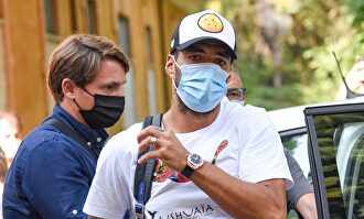 Luis Suárez, en Perugia para someterse al examen de italiano. | EFE