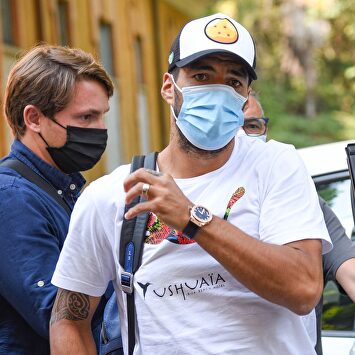 Luis Suárez, en Perugia para someterse al examen de italiano. | EFE