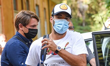 Luis Suárez, en Perugia para someterse al examen de italiano. | EFE