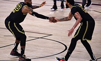 Lebron y Davis llevaron a los Lakers a la victoria | Twitter