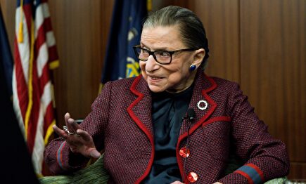 Ruth Bader Ginsburg, en un evento en Nueva York en 2018 | EFE