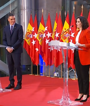 Pedro Sánchez e Isabel Díaz Ayuso, en su reunión del pasado lunes | Youtube