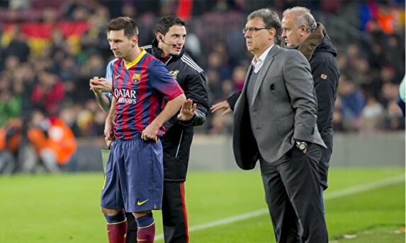 Tata Martino y Lionel Messi | EFE