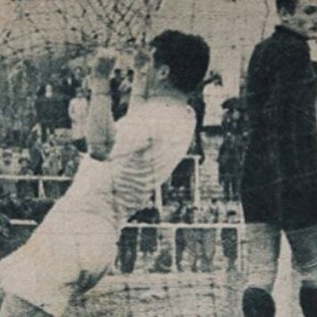 Marcial Arbiza, celebrando un gol con el Real Madrid. | Twitter | Twitter