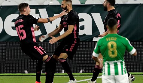 El Real Madrid vence ante el Betis con una remontada