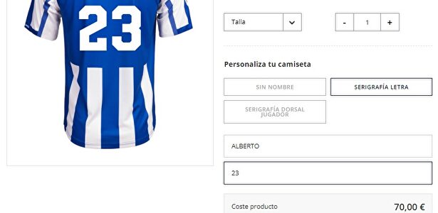 La camiseta más cara y más barata de La Liga