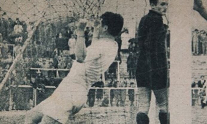 Marcial Arbiza, celebrando un gol con el Real Madrid. | Twitter | Twitter