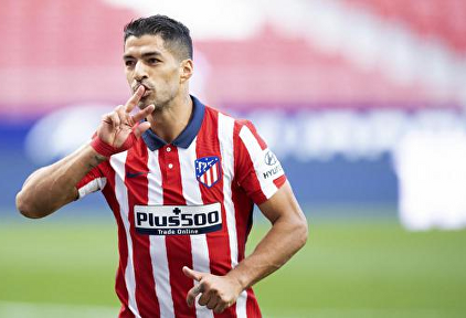 Luis Suárez, en un partido con el Atlético de Madrid. | Twitter