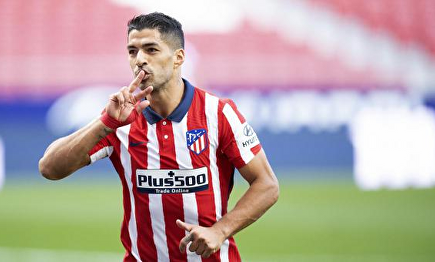 Luis Suárez, en un partido con el Atlético de Madrid. | Twitter