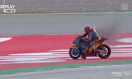 Augusto Fernández, pilota en llamas sin darse cuenta