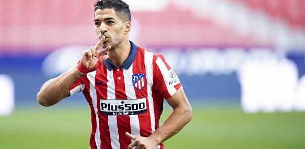 Luis Suárez, en un partido con el Atlético de Madrid. | Twitter