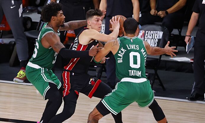 Los Miami Heat se impusieron a los Boston Celtics | Twitter